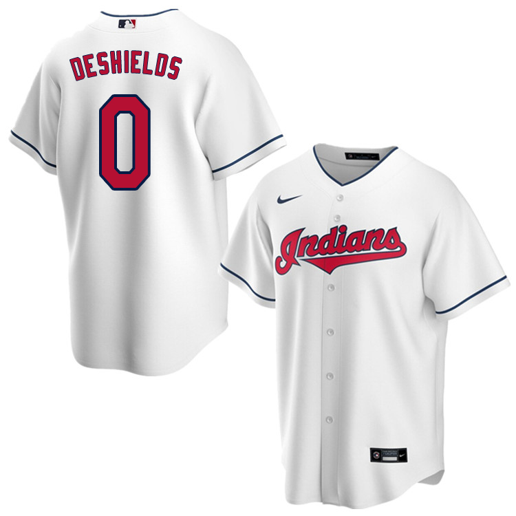 Nike Men #0 Delino DeShields Cleveland Indians Baseball Jerseys Sale-White